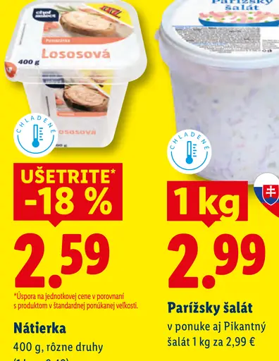 Nátierka rôzne druhy