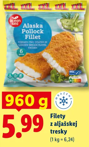 Ocean Sea Filety z aljašskej tresky obalované