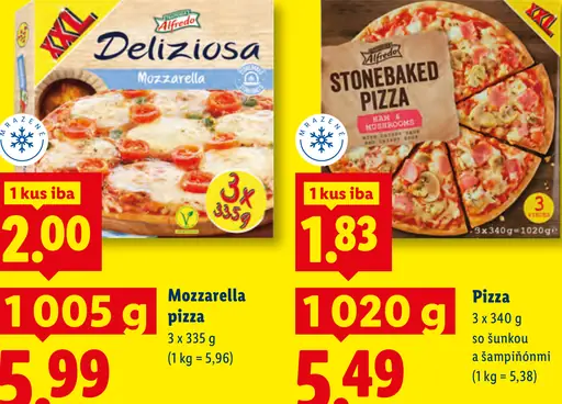 Alfredo Deliziosa Mozzarella pizza