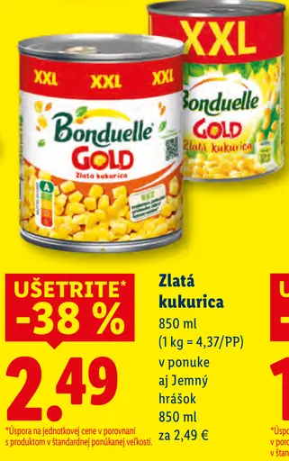 Bonduelle Gold Zlatá kukurica