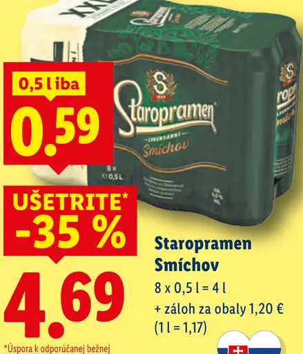 Staropramen Smichov plechovka