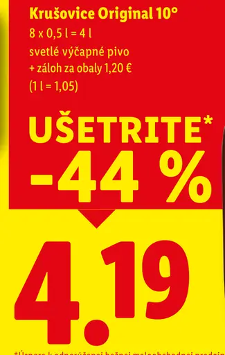 Krušovice Original 10° plechovka