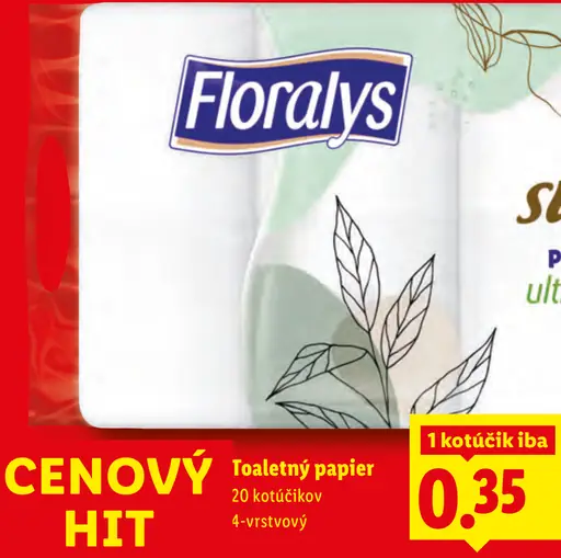 Floralys Toaletný papier