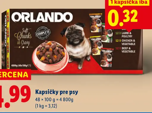 Orlando Kapsičky pre psy