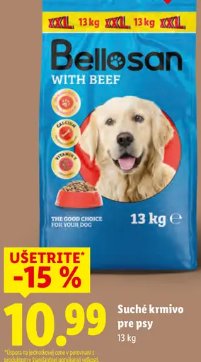 Bellosan with beef suché krmivo pre psy