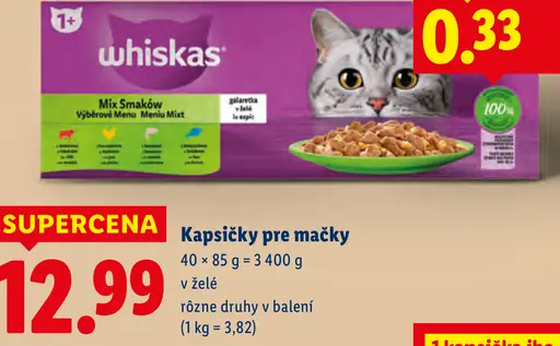 Whiskas Kapsičky pre mačky