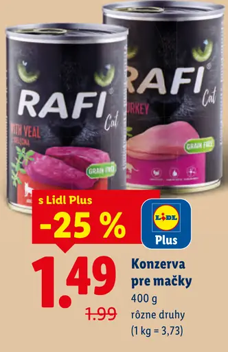 RAFI konzerva pre mačky