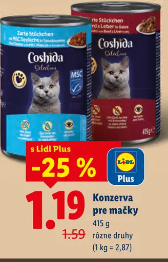 Coshida Konzerva pre mačky