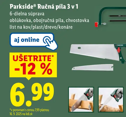Parkside Ručná píla 3 v 1