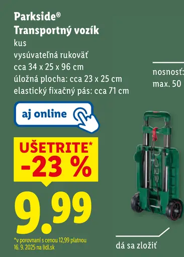 PARKSIDE Transportný vozík