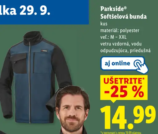 Parkside Pracovná softshelová bunda