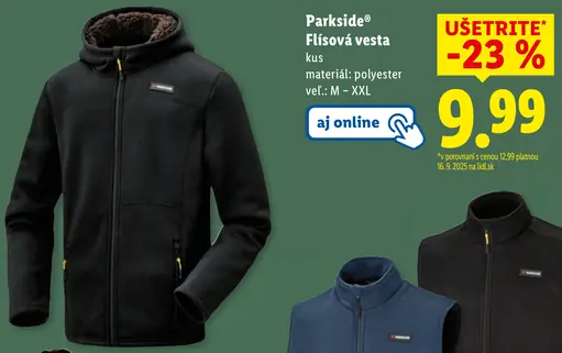 Parkside Flísová vesta