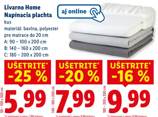 Livarno Home Napínacia plachta