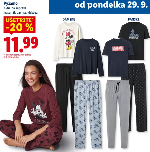 Pyžamo dámske pánske