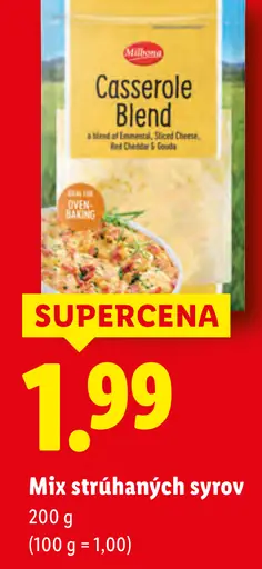 Milbona Mix strúhaných syrov