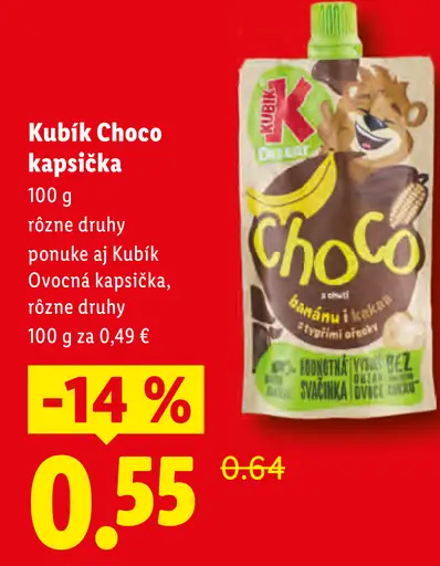 Kubík kapsička CHOCO