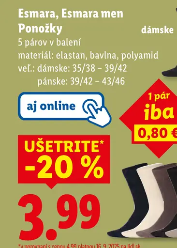 Esmara, Esmara men Ponožky