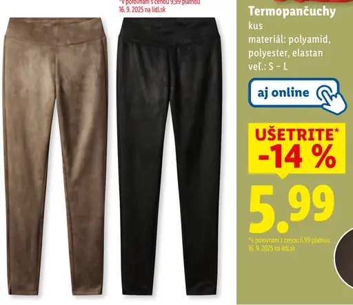 Esmara Termopančuchy/legíny