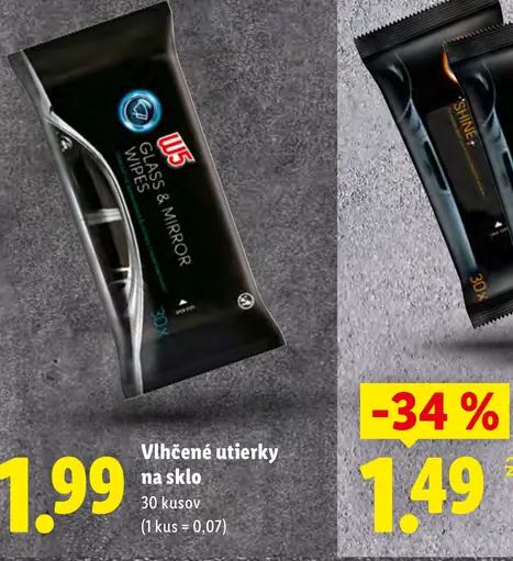 W5 Vlhčené utierky na sklo