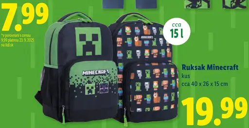 Minecraft Ruksak