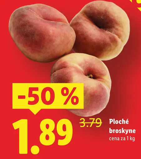 Ploché broskyne