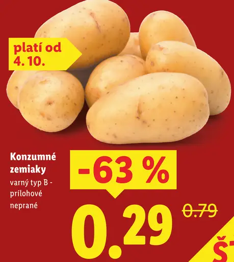 Konzumné zemiaky neskoré