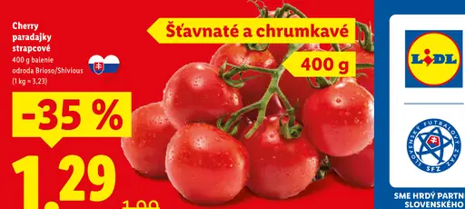 Paradajky cherry strapcové