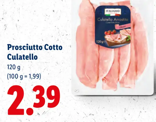 Italiamo Prosciutto Cotto Culatello