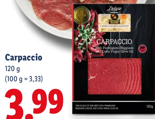 Hovädzie Carpaccio