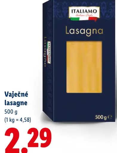 Italiamo Vaječné lasagne