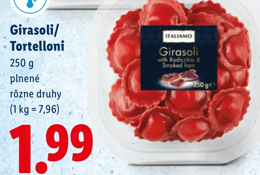 Italiamo Plnené Tortelloni / Medaglioni / Girasoli