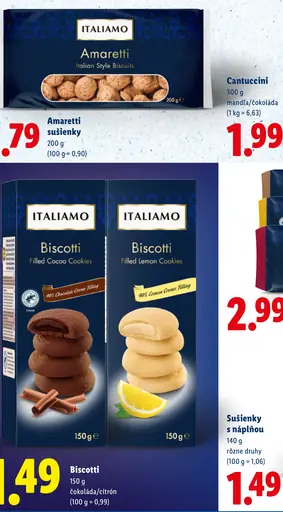 Italiamo Amaretti sušienky