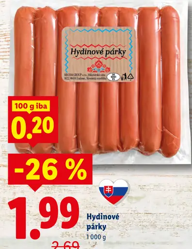 Hydinové párky