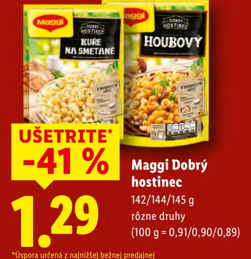 Maggi Dobrý hostinec rôzne druhy