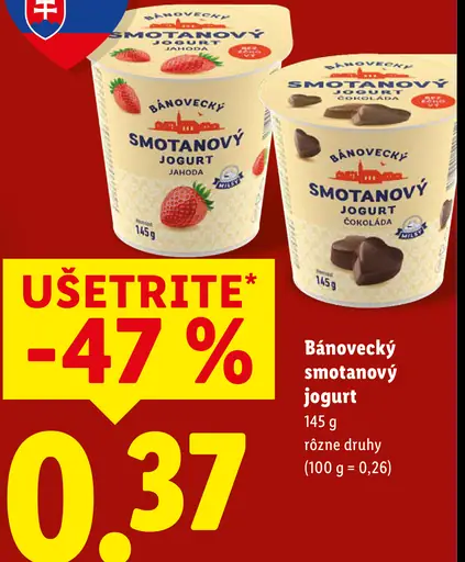 Bánovecký smotanový jogurt