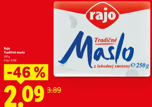 Rajo Tradičné Maslo