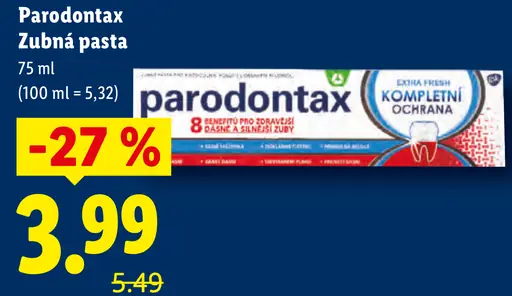 Parodontax zubná pasta