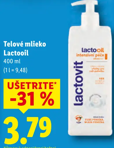 Lactooil Telové mlieko