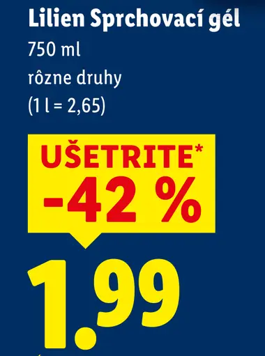 Lilien sprchový gél