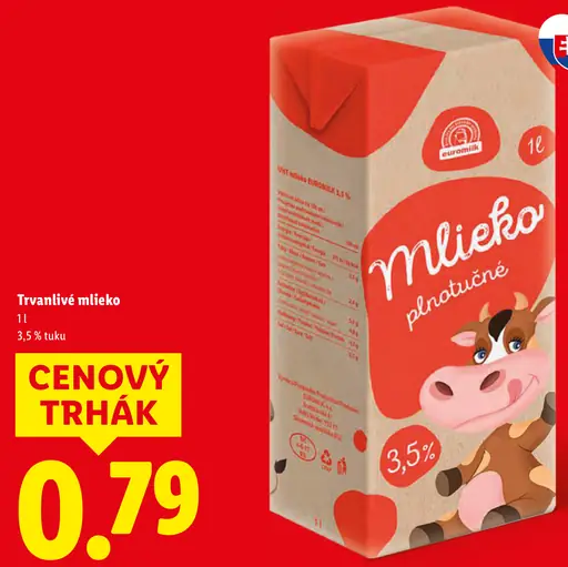 Euromilk Mlieko plnotučné