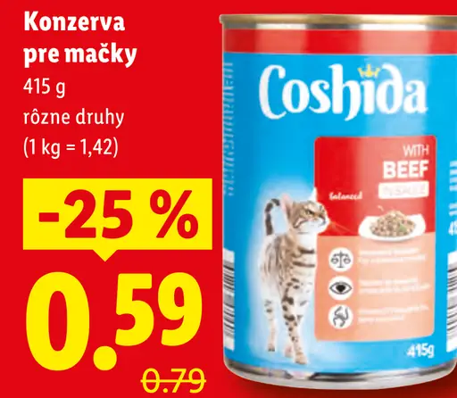 Coshida Konzerva pre mačky