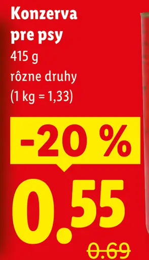Bellosan konzerva pre psy