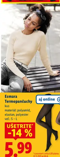 Esmara Termopančuchy/legíny