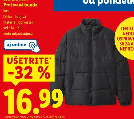 Esmara men Prešívaná bunda