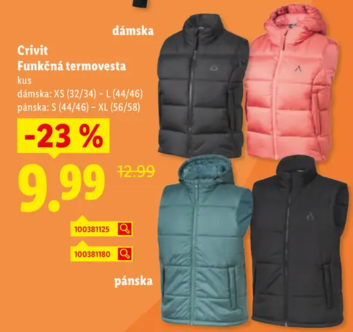 Crivit Funkčná termovesta