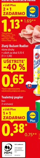 Zlatý Bažant radler plechovka