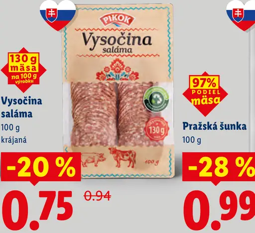 Pikok Vysočina saláma krájaná
