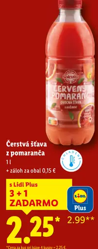 Suntree Čerstvá šťava z pomaranča