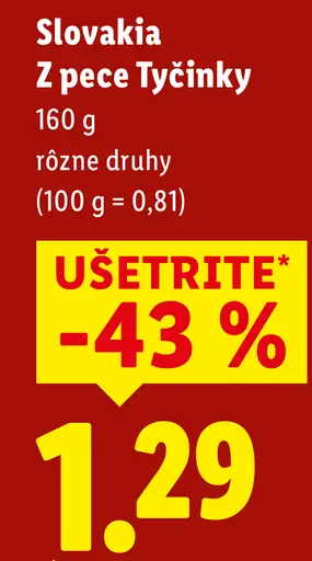 Slovakia Z Pece Tyčinky zemiakové