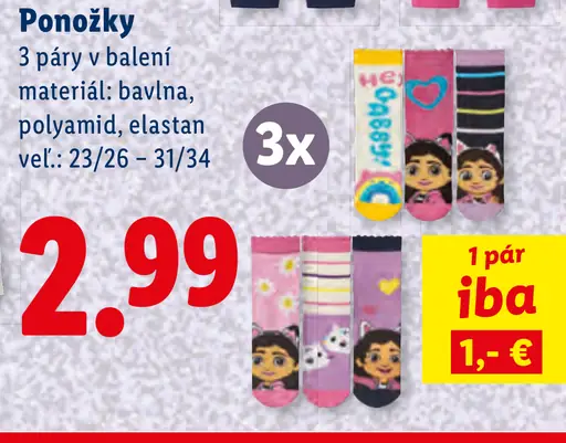 DreamWorks Gabby a jej kúzelný domček - ponožky